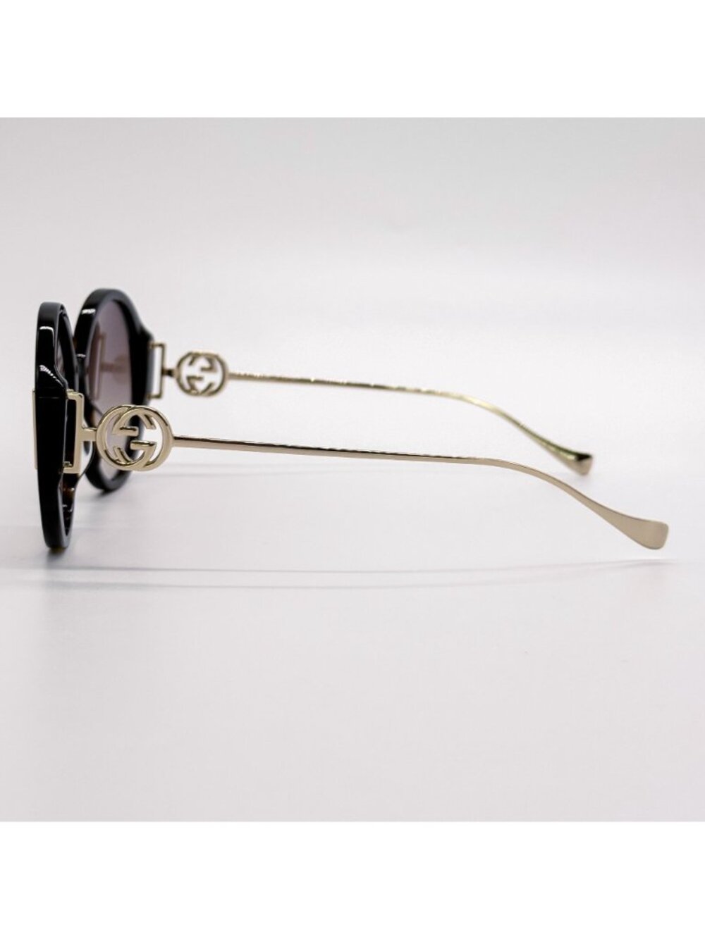 NEW GUCCI SUNGLASSES GG1202S 003 HAVANA/GOLD OVERSIZED WOMEN GUCCI EYEWEAR - Picture 6 of 9